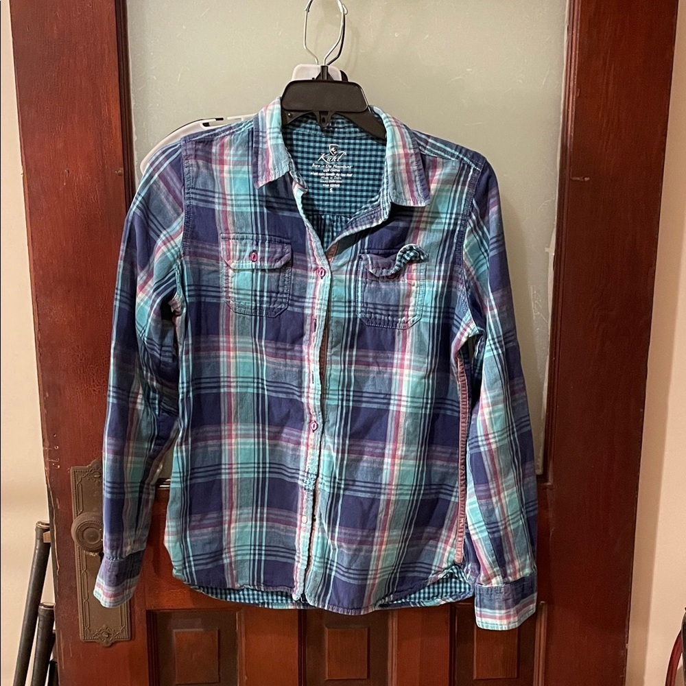 Kuhl Multicolor Plaid Button Down Shirt